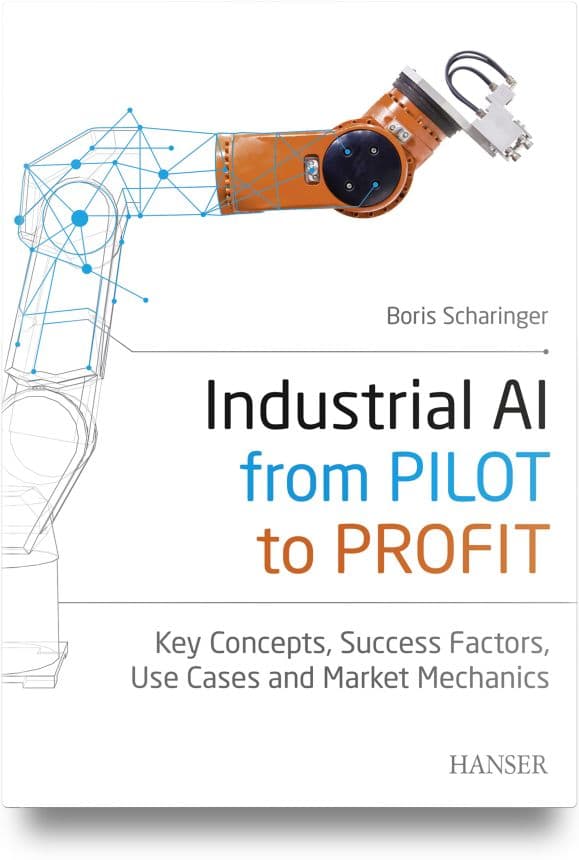 Book cover: Industrial AI: from Pilot to Profit by Boris Scharinger